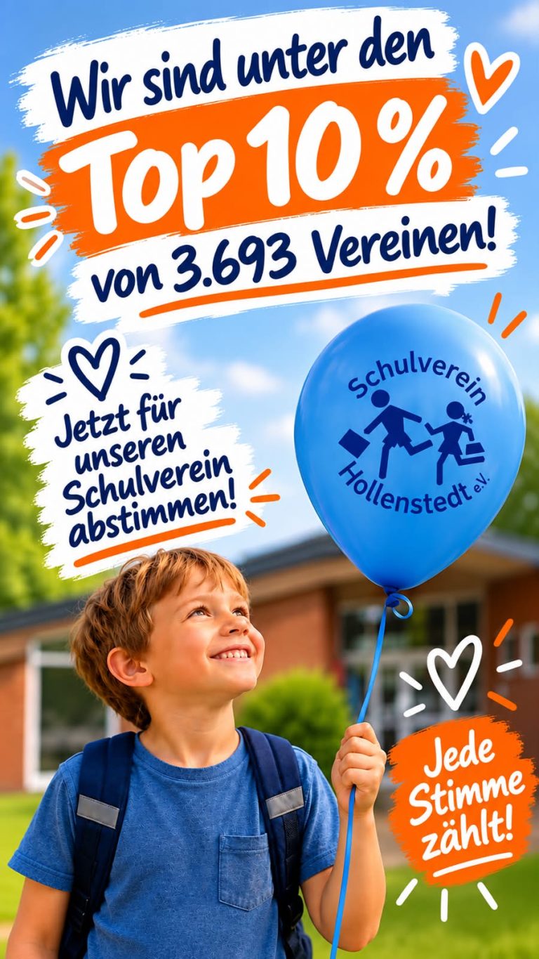 Wir sind unter den Top 10% – stimmt weiter ab!